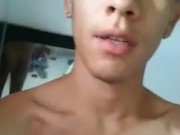 Straw and semen in front of the camera ~Damonhardx~