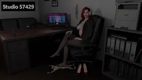 Giantess Ignoring Tiny Slave Under Her Feet