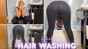 Bending Over for a Hair Wash