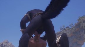 Wolf Gets Destroyed by Gay Cute Guy Wild Furry Blowjob Cum