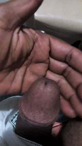 Indian men handjob through semen