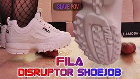 Fila Disruptor Shoejob, Cock Trample and Stomp (Slave POV Version) - Tamystarly - Cock Balls Crush, CBT, Bootjob, Trampling, Stomping