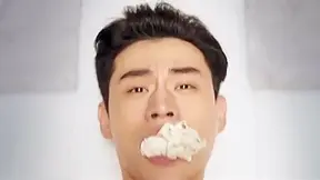 Handsome Asian Man Punished