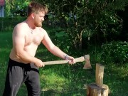 Splitting Wood