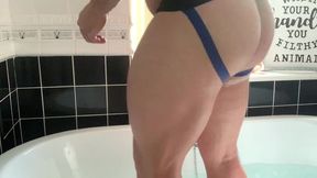 anal bath fun whilst using my cock pump until i cum