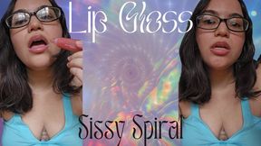 Lip Gloss Sissy Melt - Mesmerized by Countess Wednesday's Shiny, Glossy Lips into Becoming a Pussy Free Loser Who is Caged, a Pay Bitch, Cuckolded, and Feminized - MP4 1080p Mobile