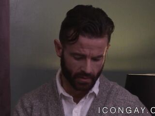 Homosexual boy Hans Berlin in vehement interracial booty pounding