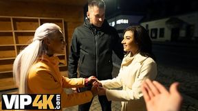 SWAP4K. Swap wives ended up as hot threesome with a big cock