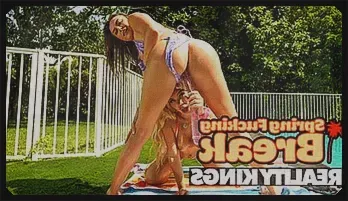 Luna Luxe & Selina Bentz: Poolside Lesbian Fun