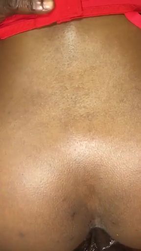 Santa fucking my pussy at the edge of the bed and creampie   Clip 1