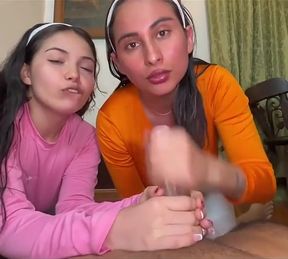 My Stepsister and I Try My Boyfriend's Cock in Our Asses - Jennifer Play &amp; Louis Girl 69