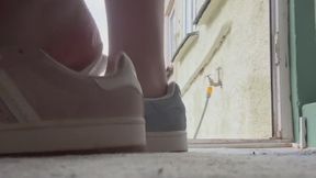 Odd campus sneakers flopping off feet