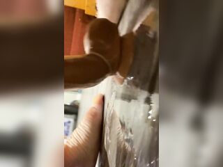 Cute trans boi plays with self til this chab busts