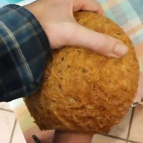 Fucking loaf of Bread hard cock