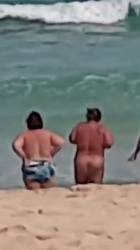 Naked in the Sea with the Girls!
