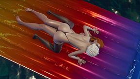 sex pool party nier automata 2b x futa aloy