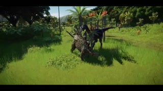T Rex vs Giga vs Spino vs Therizinosaurus - Jurassic World Evolution