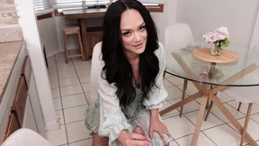 Raven-haired MYLF Kiki Cali takes BBC up her asshole