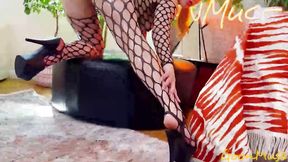 Blonde Anna Claire Seducing With Passionate Clouds