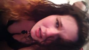 Amputee wife`s POV as I fuck her ass, choke and spit on her