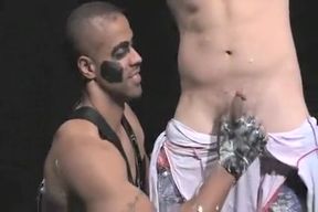 Horny male in exotic sports, fetish homosexual adult video