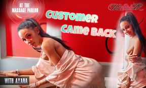 Ayana No2studiovr In At The Customer Came Back; Brunette Amateur Ayana Happy Ending Massage Hardcore Pov