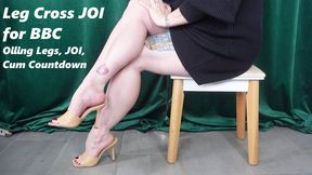 *1280x720* Leg Cross JOI for BBC Oiled Muscular Calves MP4