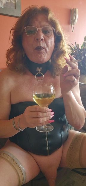 Emotional moment from "Smoking and enjoying a delicious drink"