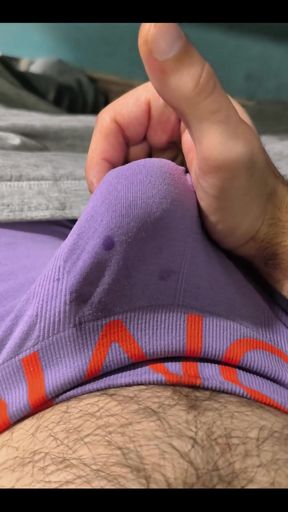 With His Boxers on, Watch the Milk Leaking Through Them