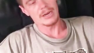 Rugged Stud MasturbaTES And Covers Himself In Hot Load