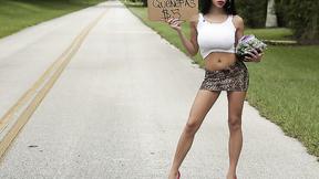 ”Big Boobed latina babe gives a nice offer”