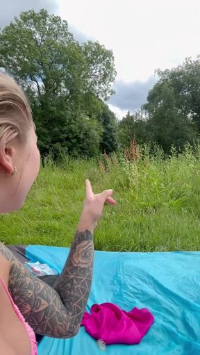 Solo Squirting in Public