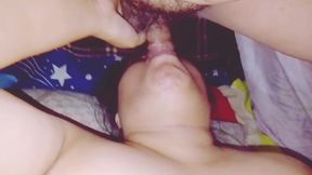 Amateur BBW Oral - Closeup Messy Blowjob &amp; Tit View
