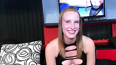 German creampie gangbang casting with a young woman slut