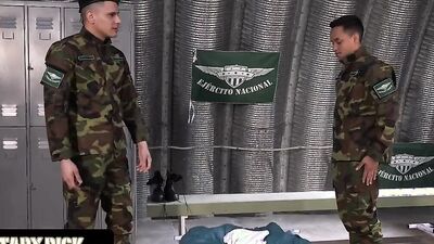 Military Dick - Naughty Soldier Gets Disciplined By The Sergeant For Being Messy And Chaotic