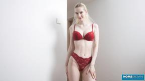 ”Blonde stunner Shina Ryen cheats just to have a good cock”