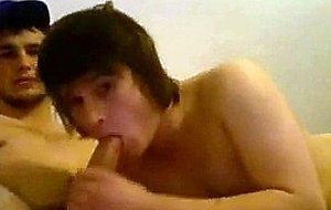 Lucky twink and his big dick boyfriend