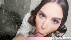 Taboo Threesome Fuck Pov Style With Beautiful Brunette Bf And Slutty Stepmom