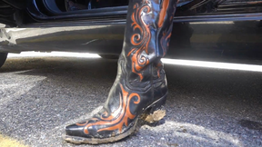 My bf said you have to clean my cowgirl boots! *CUSTOM CLIP*