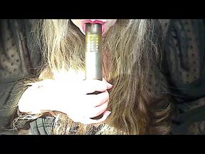 A tease with My vibe, My boobs and Red Lipstick