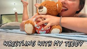 Wrestling with my teddy
