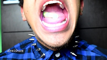 Eating rubber worms