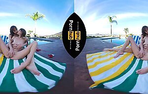 VR 180 - Rebecca VanGaurd and Kyler Quinn Are Friends Who Fuck Together
