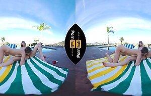 VR 180 - Rebecca VanGaurd and Kyler Quinn Are Friends Who Fuck Together