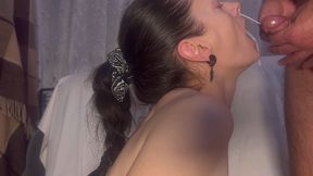 in my stepsister's mouth