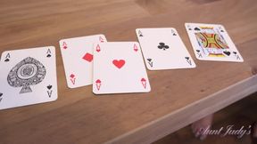 Auntjudys - After Dinner Strip Poker with Your Busty BBW Wife Becky