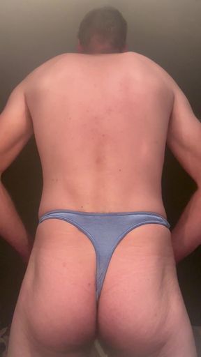 Blue thong