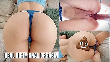 [4K] Accidental Messy Anal Surprise - My Tiny Ass Gets A Hot And Dirty Shaking Orgasm