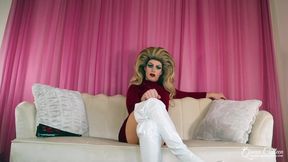 Sissy boys get destroyed in cruel crossdressing kink with Queen Colleen