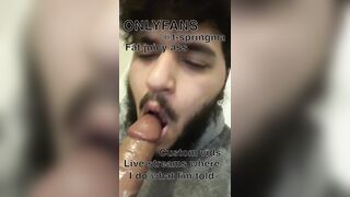Queer bitch does as he’s told join my OF for daily content